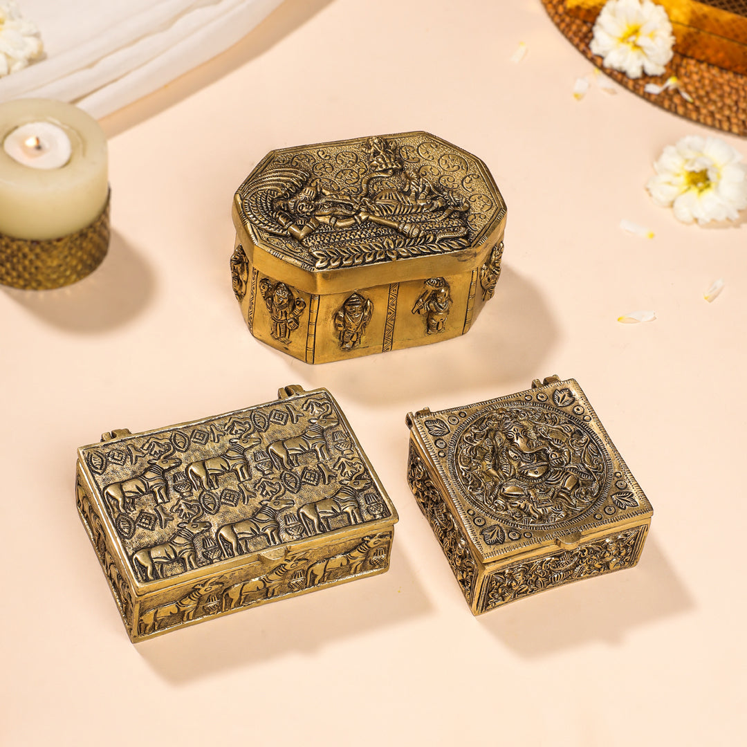 Brass Antique Multipurpose Box