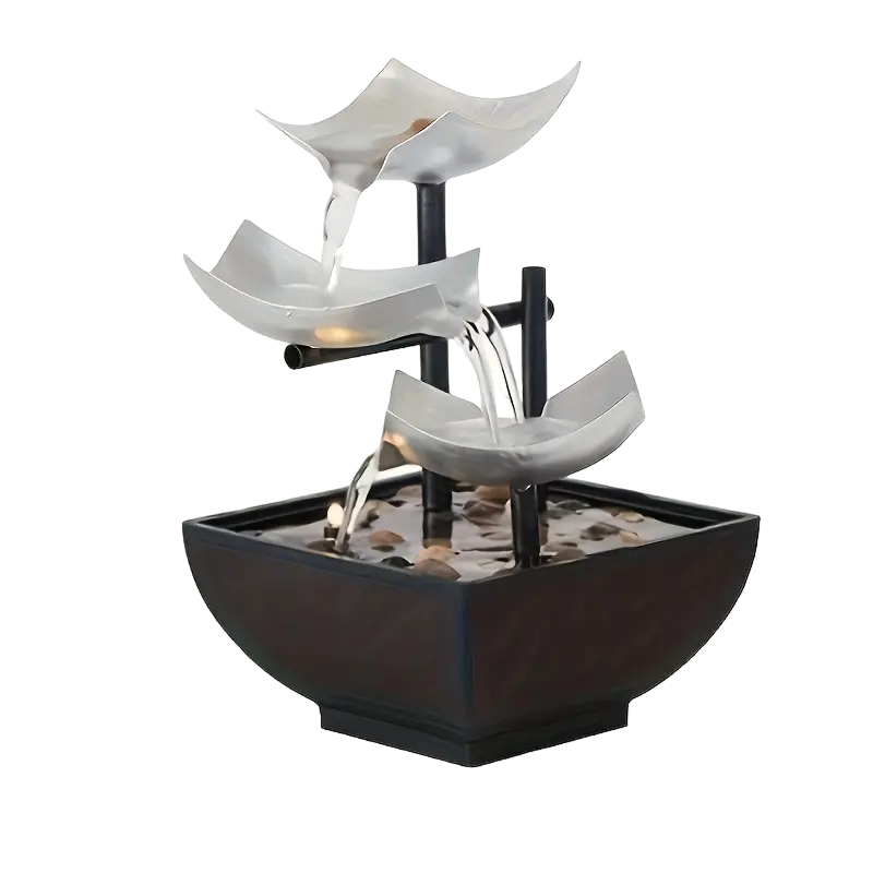 Cast Iron Tabletop Water Fountain with Automatic Pump