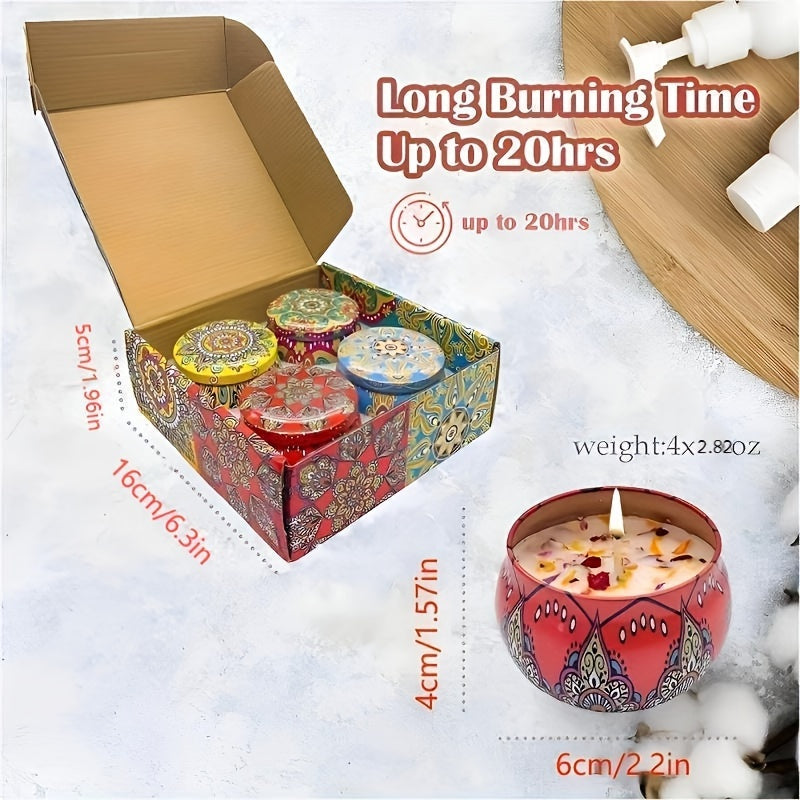 NNETM Decorative Scented Candle Set (4 pcs)
