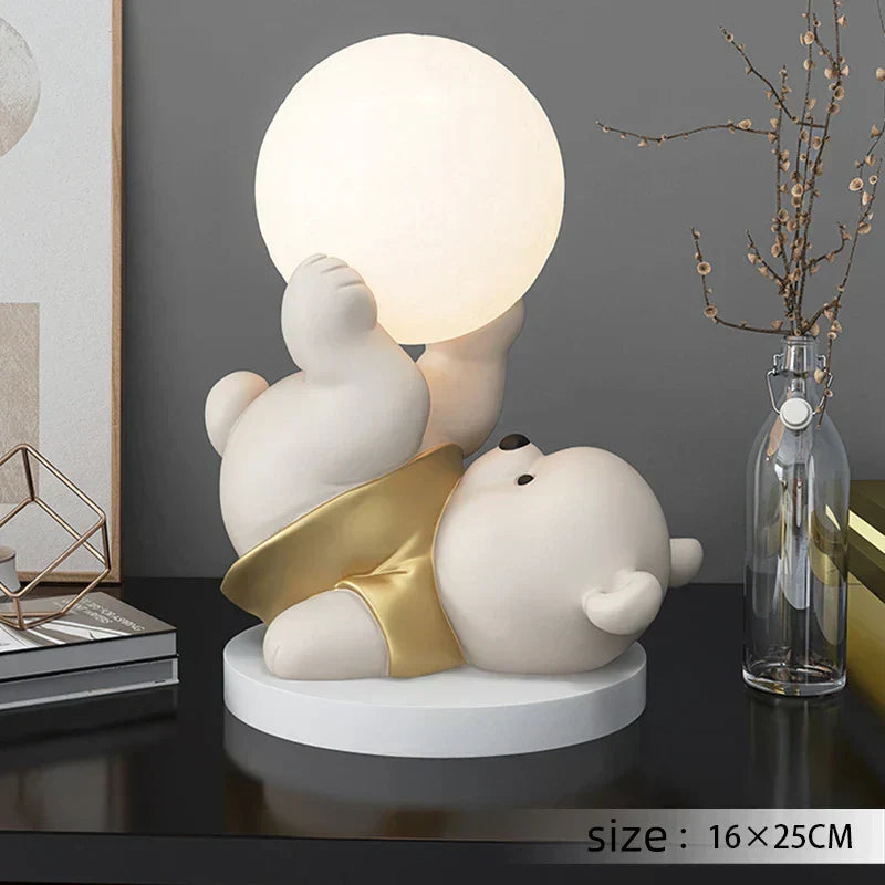 Charming Vitality Bear Sculpture